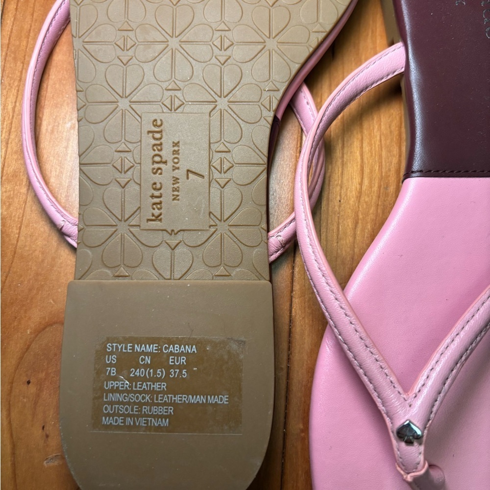 NWOB Kate Spade Light Pink Sandals minimalist - Picture 5 of 5